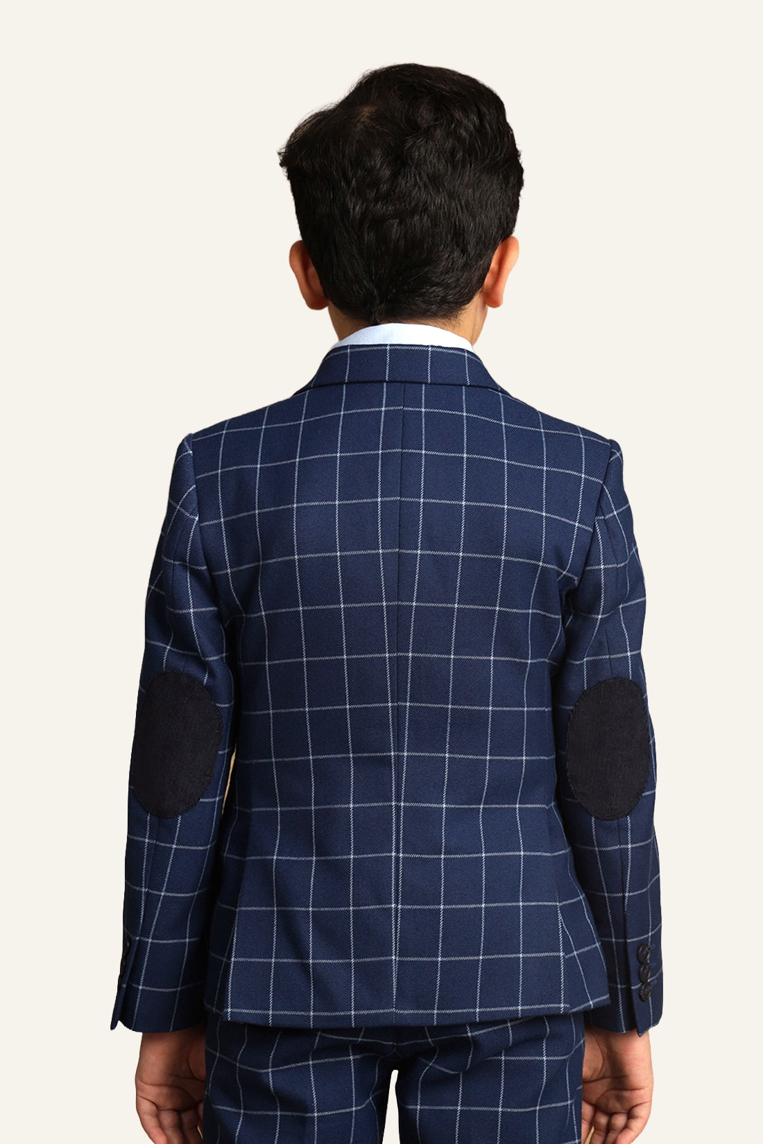 Boys Blue Checks Blazer