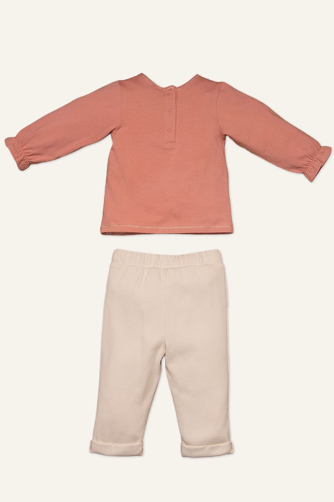 Baby Girls Pink Top with Leggings