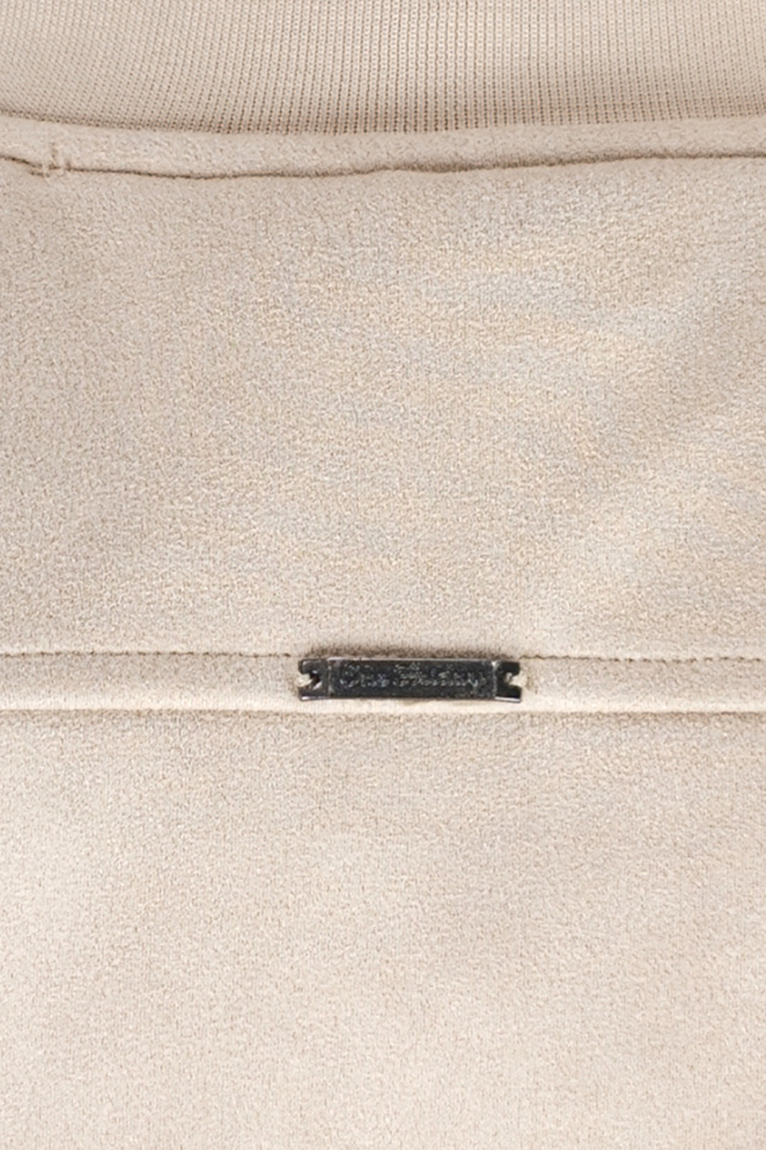 Boys Beige Solid Zip Jacket