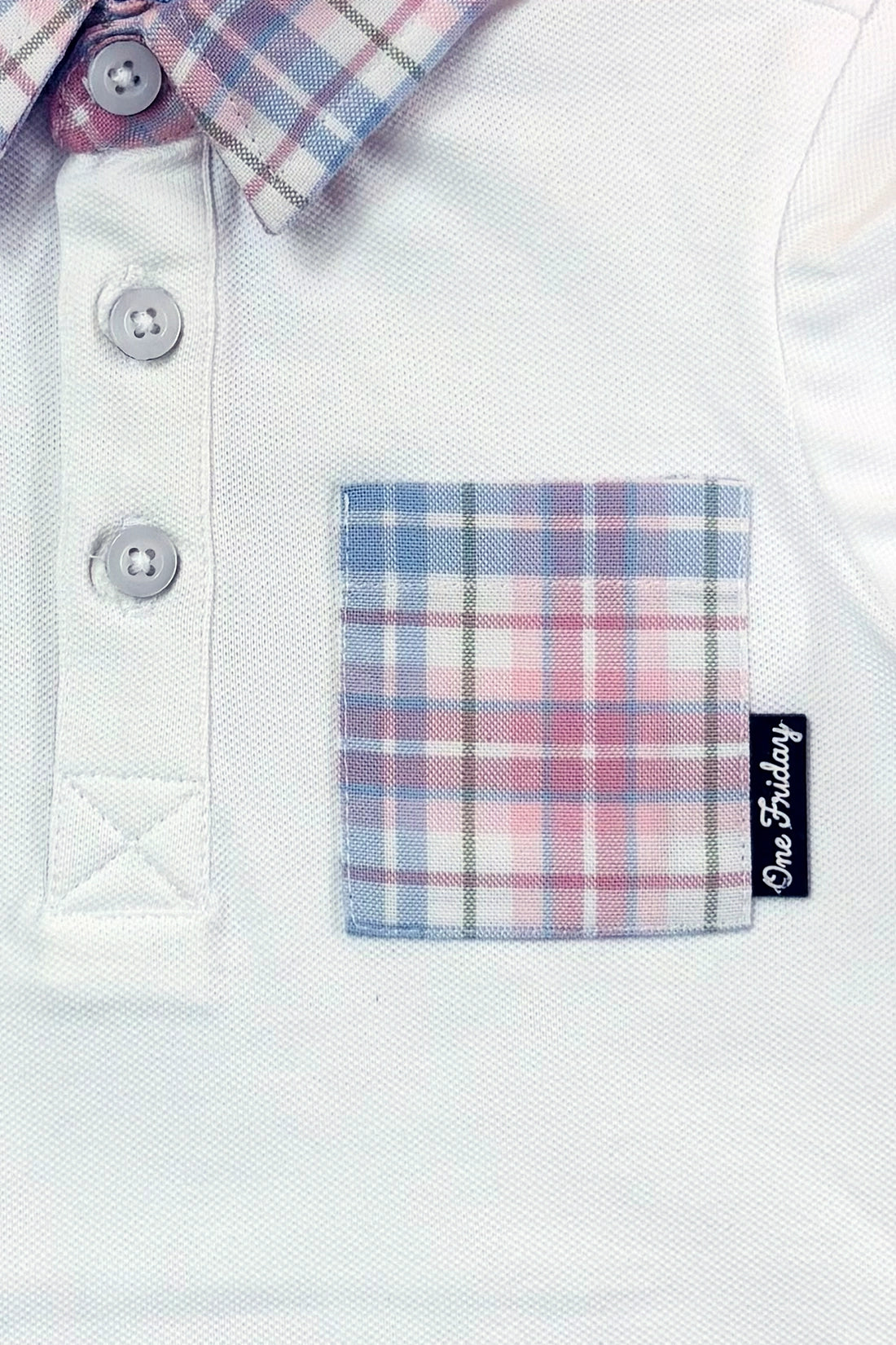 Baby Boys White Polo T-Shirt