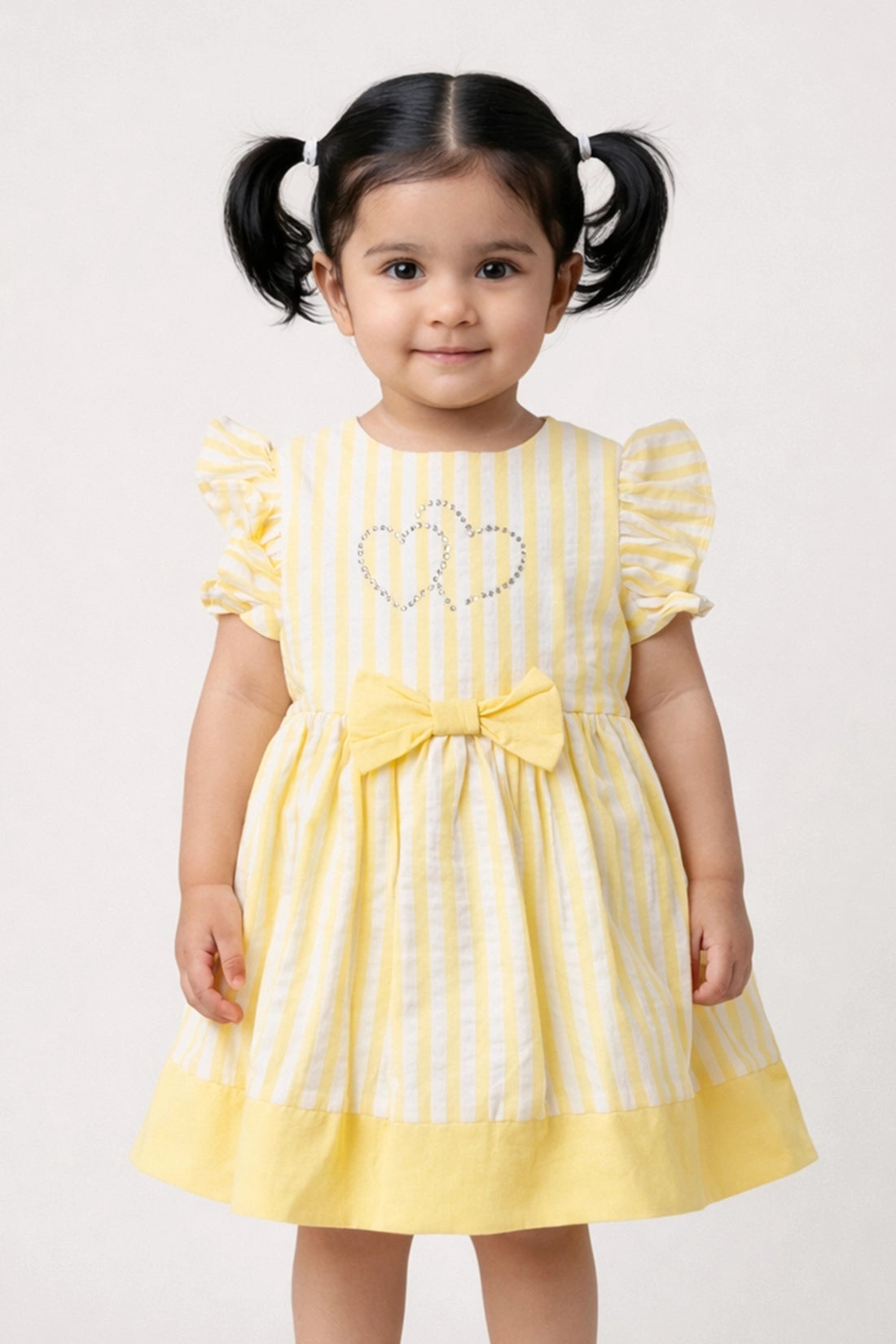 Baby Girls Multi Solid Cotton Dress