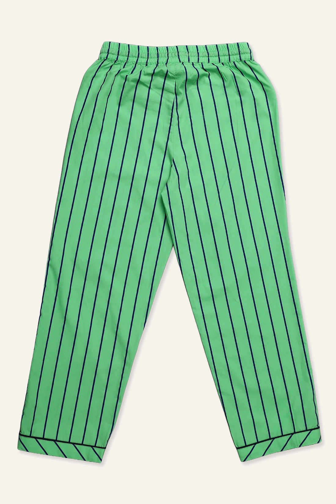 Boys Green Stripes Night Suit