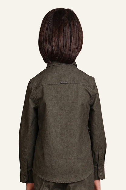 Boys Olive OverShirt