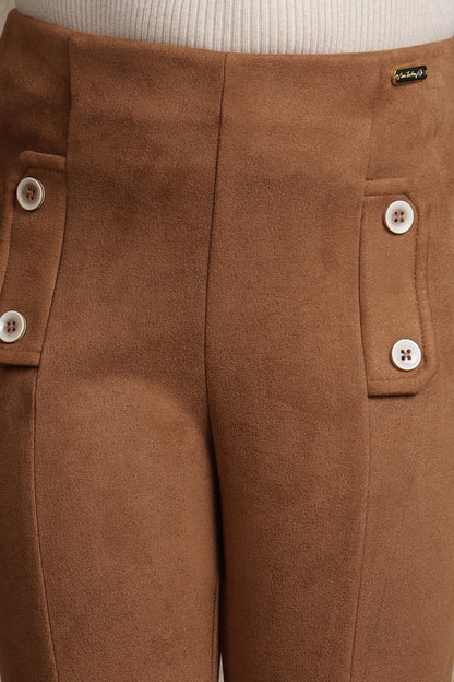 Girls Coffee Solid Jegging