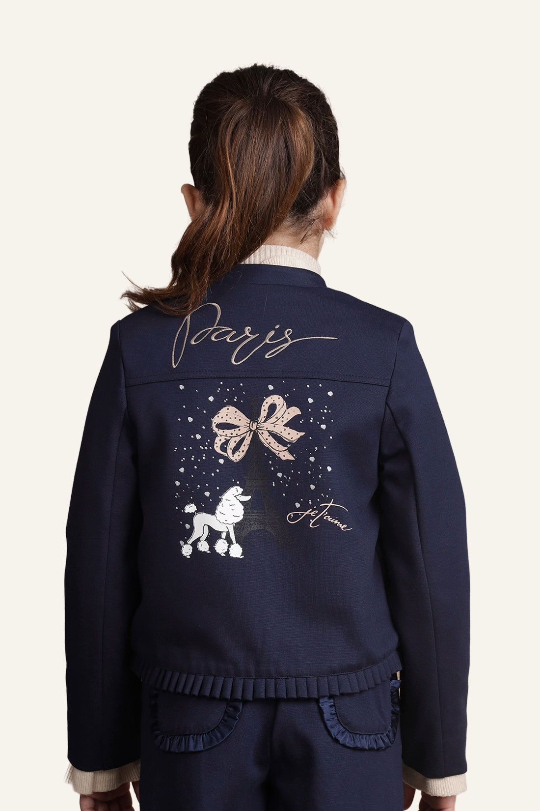 Girls Navy Blue Jacket