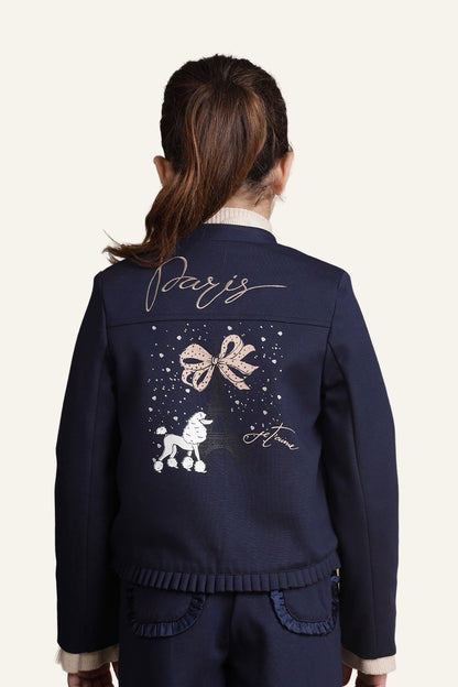 Girls Navy Blue Jacket