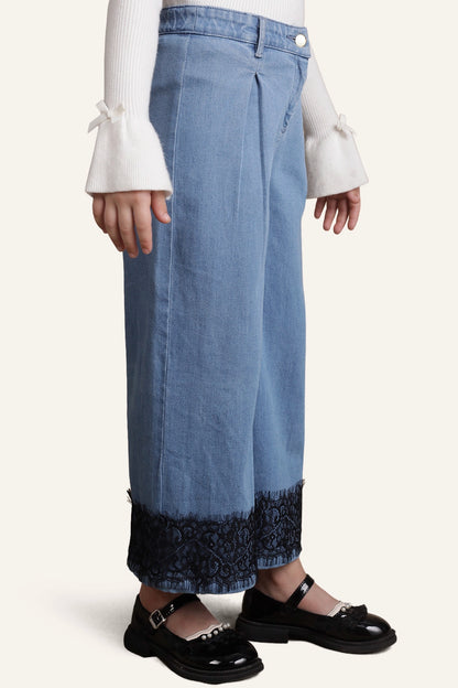 Girls Blue Denim Pants