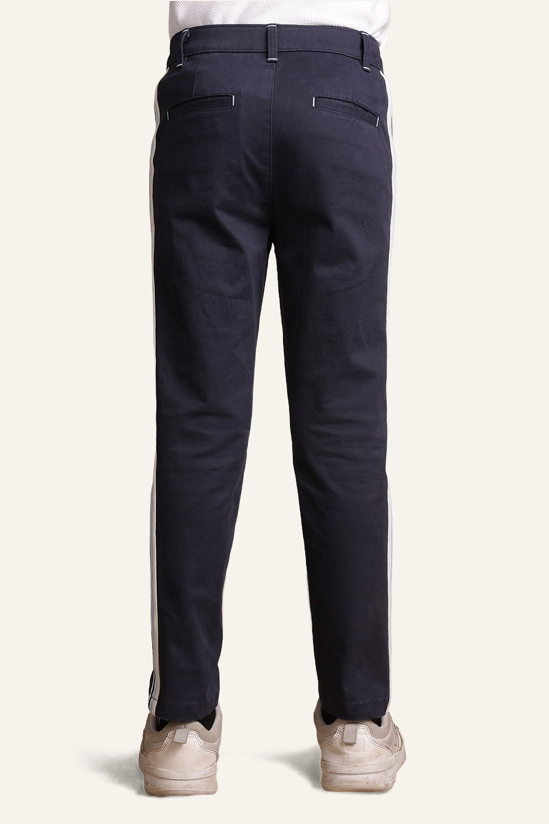 Boys Navy Blue Slim fit Trouser