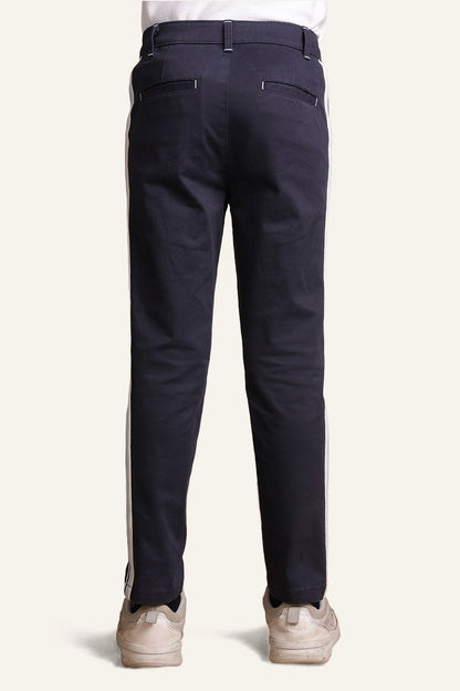 Boys Navy Blue Slim fit Trouser