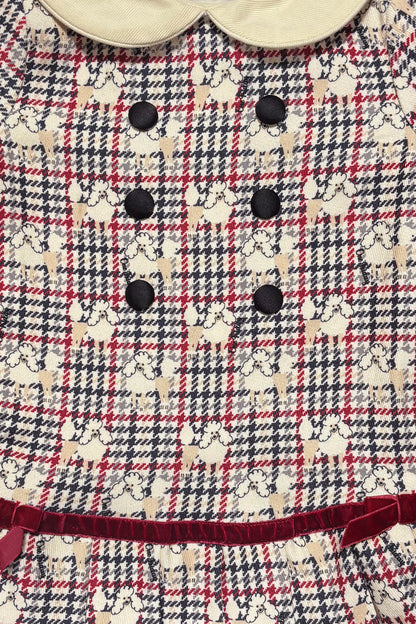 Baby Girls Multi Check Cotton Dress