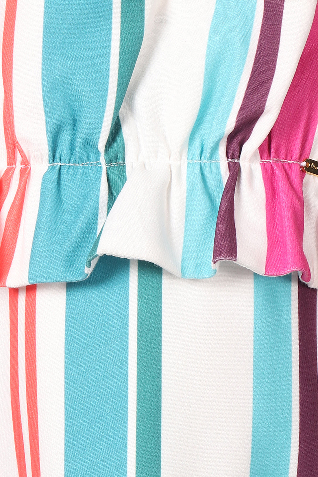 Girls Multicolored Striped Dress