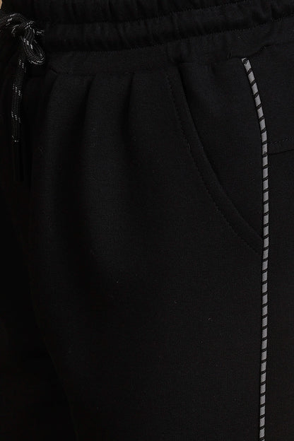 Boys Black Track Pant