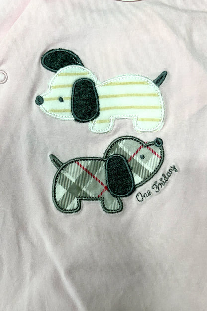 Baby Girls Pink Cotton Romper