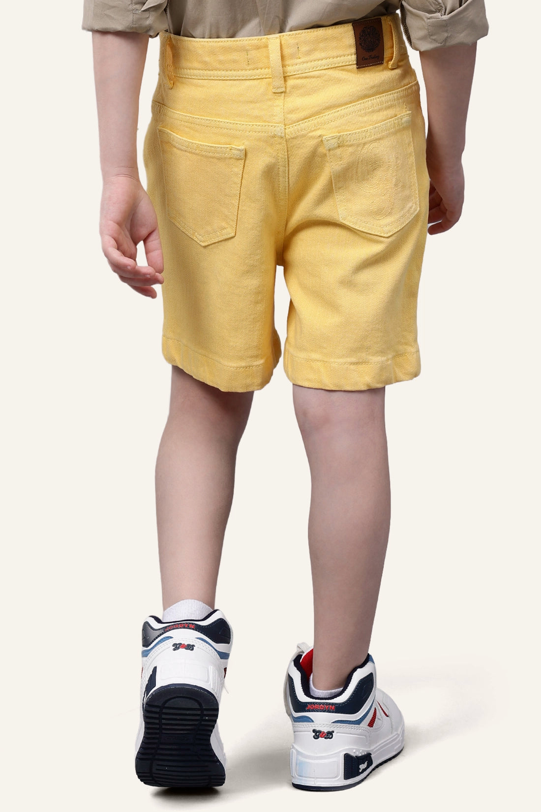 Boys Yellow Denim Shorts