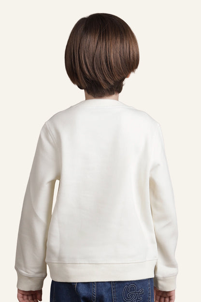 Boys Off White Alien Theme Sweat Shirt