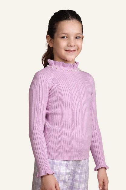 Girls Lilac Jumper