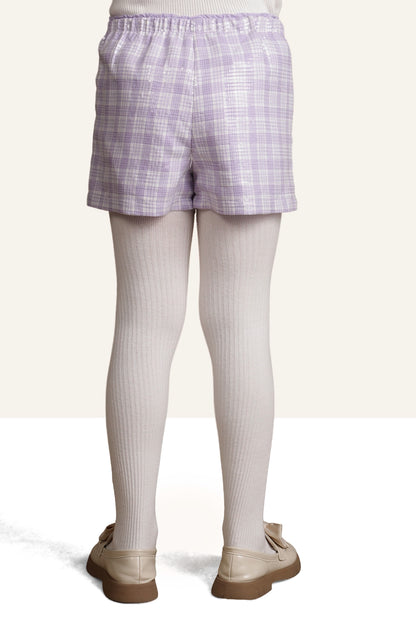 Girls Lilac Sequence Short