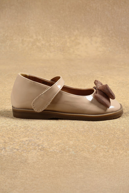 One Friday Girls Beige Party Wear Bellies