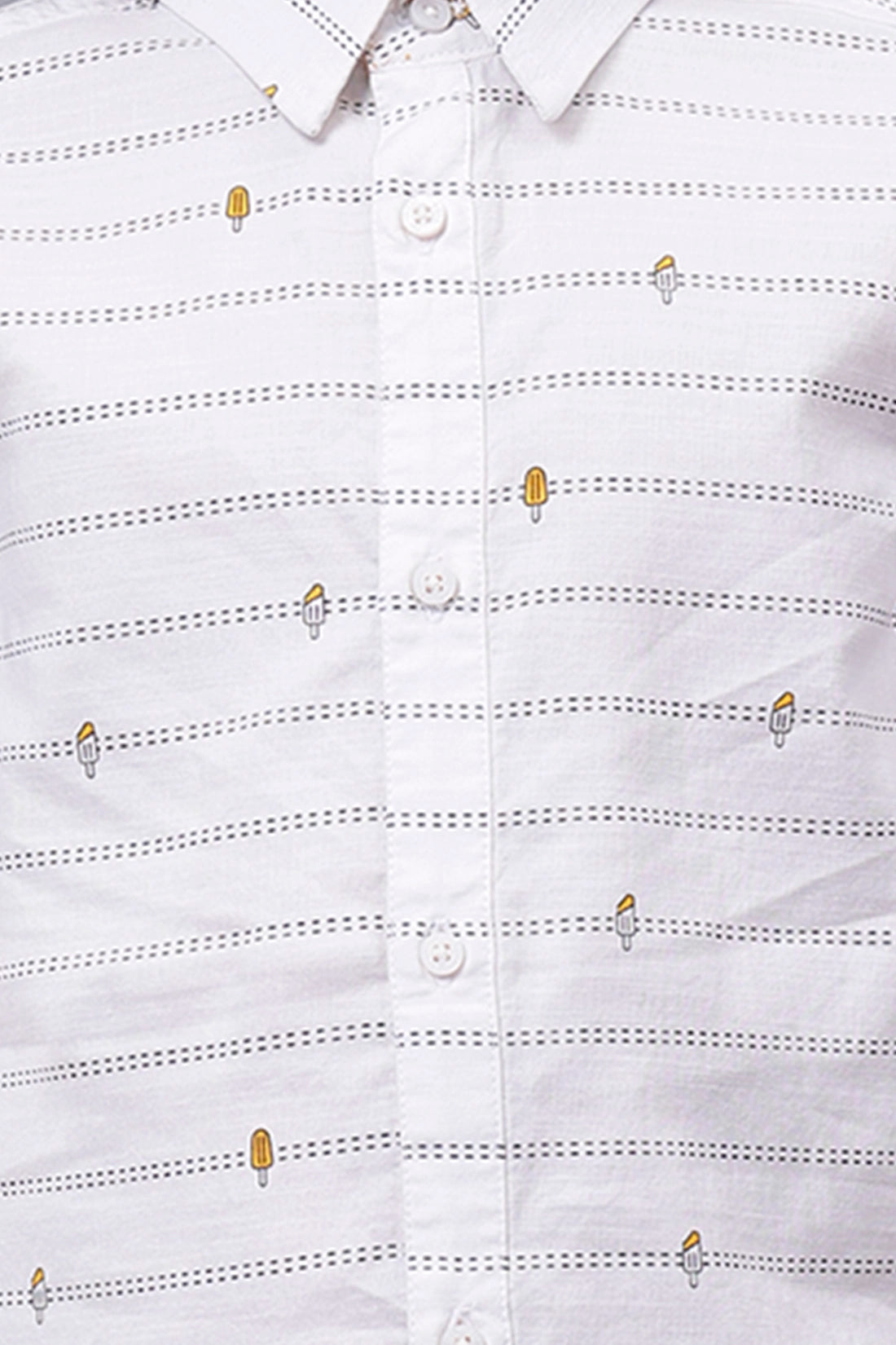 Boys Off White Casual Shirt