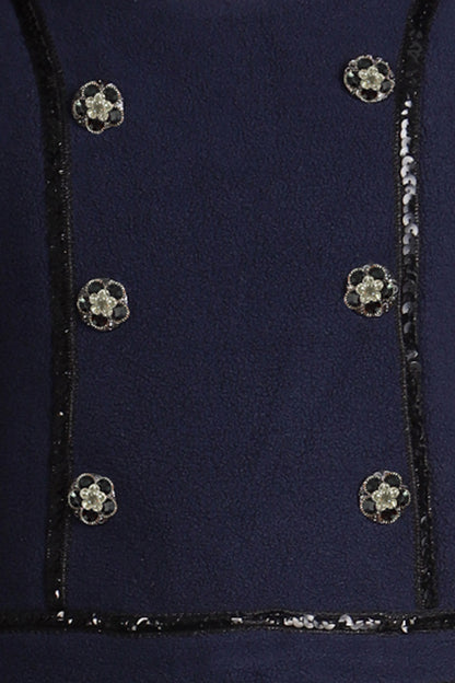 Girls Navy Blue Dress