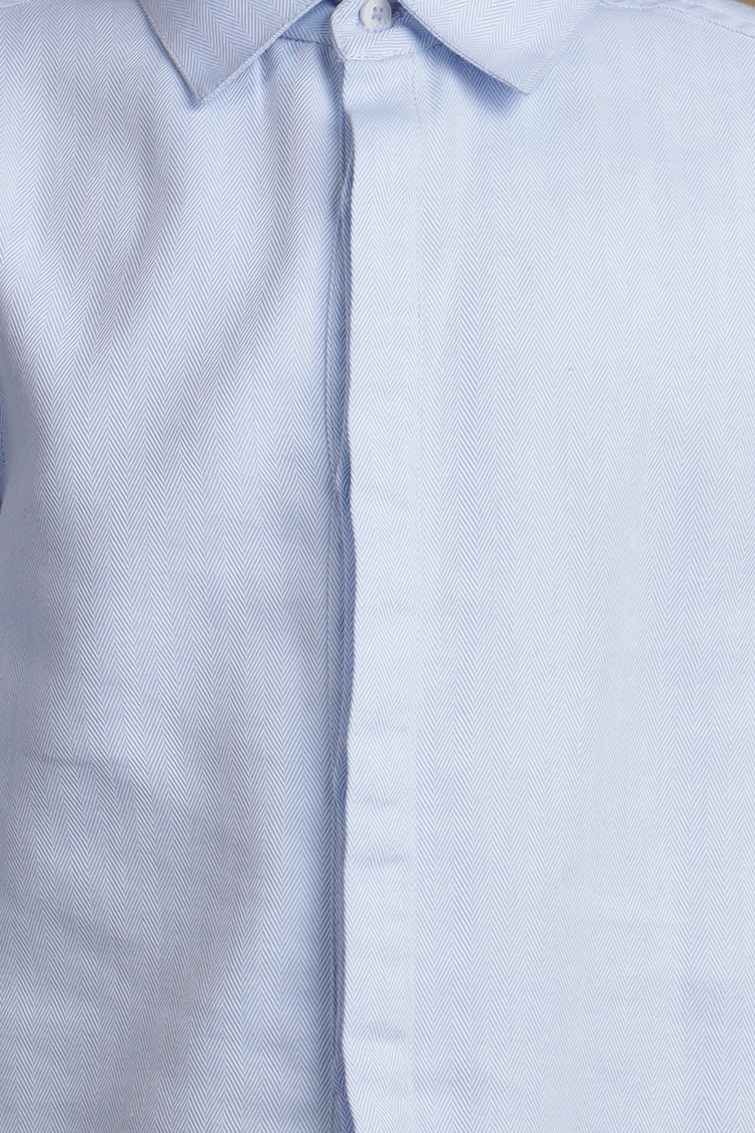 Boys Lite Blue Shirt with Bow