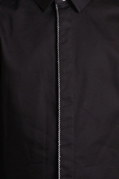 Boys Black Party Shirt