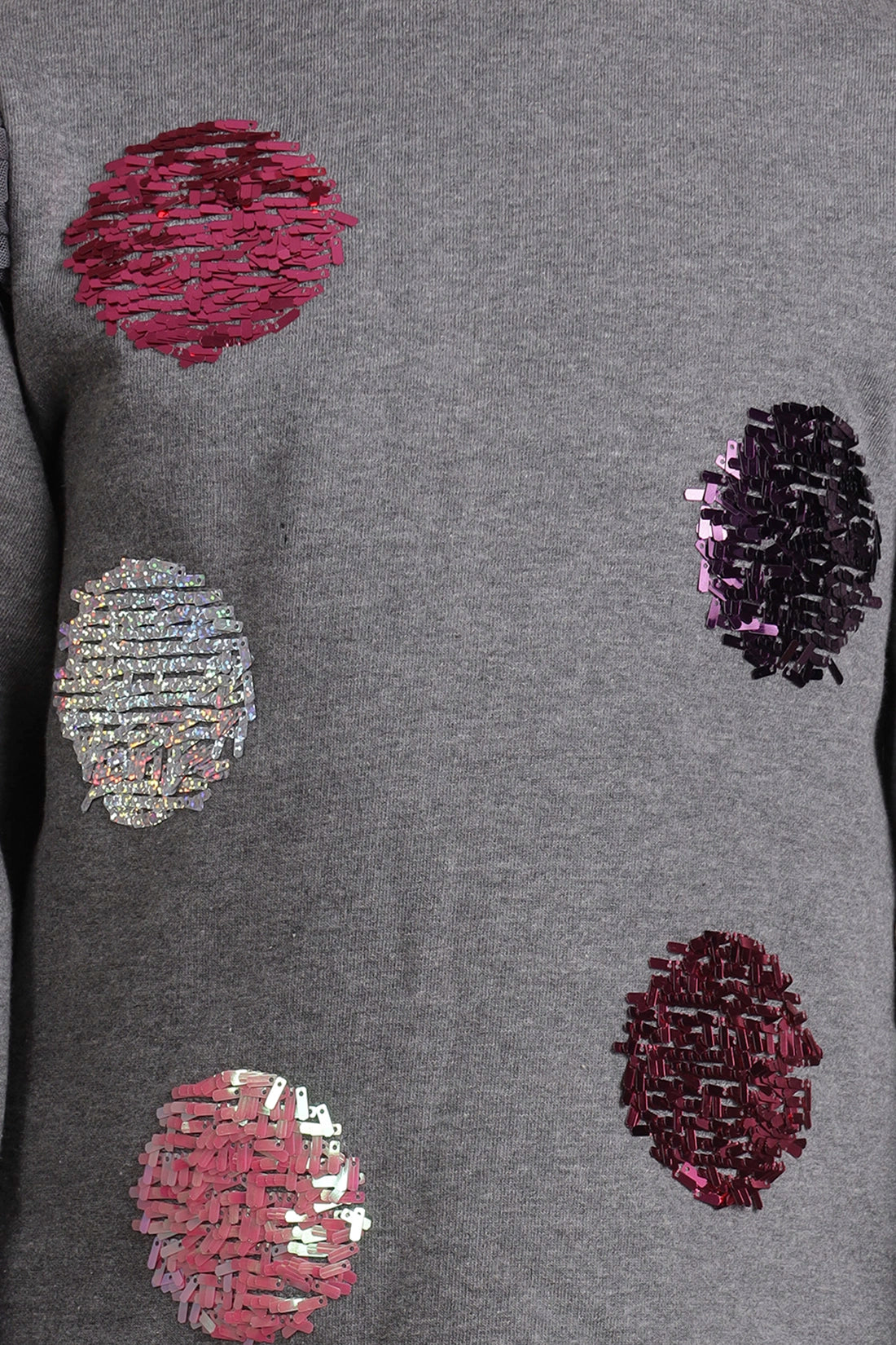 Girls Grey Pullover Top