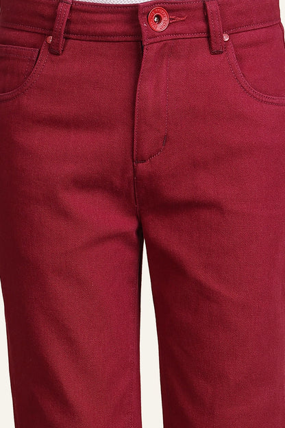 Boys Red Trouser – Comfortable Cotton