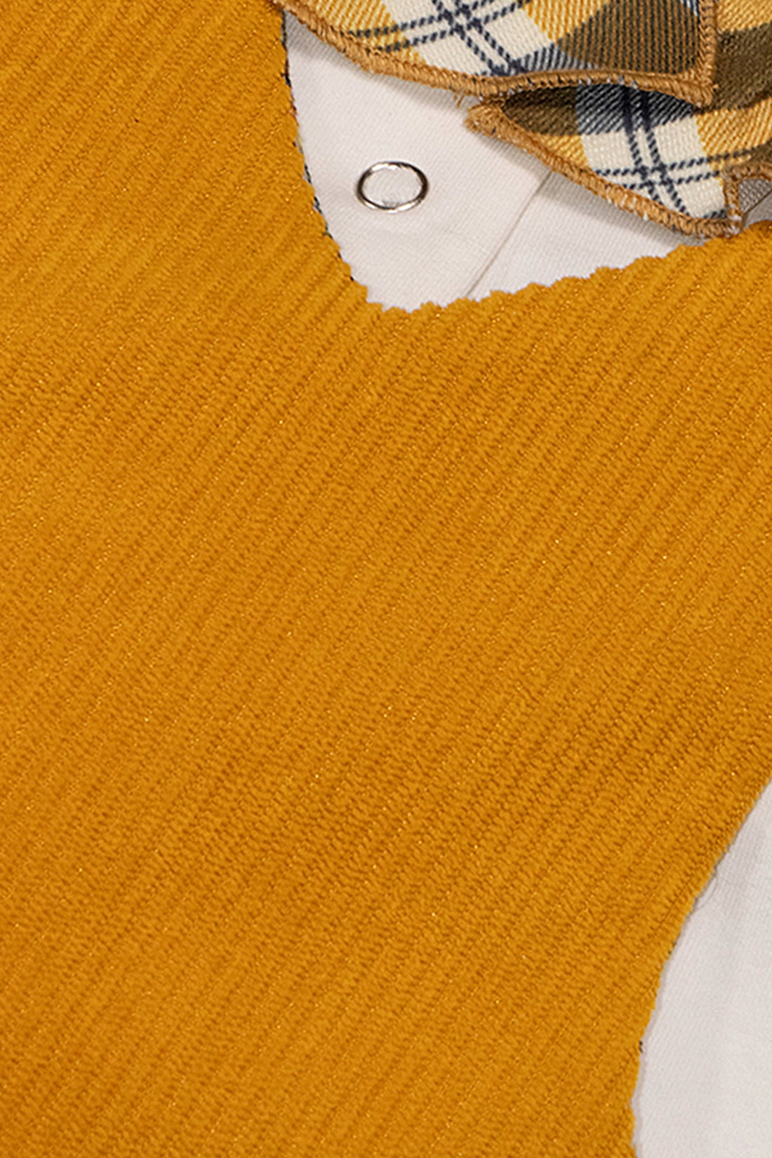 Baby Girls Mustard Dangri with t-shirt