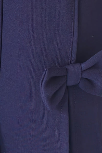Navy Blue Tencel Ponte Roma Jeggings