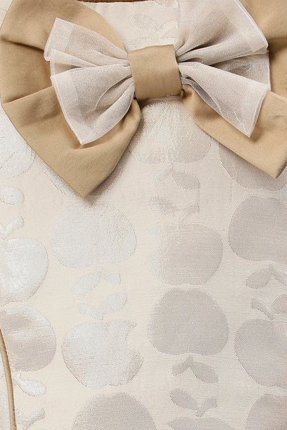 Girls Beige Round Neck Top