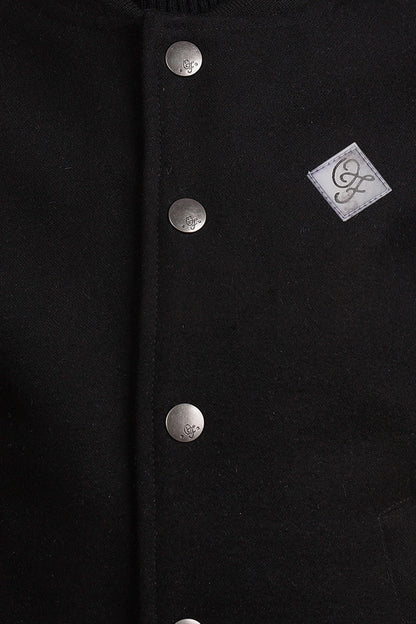 Boys Black & Grey Dual Colour Jacket