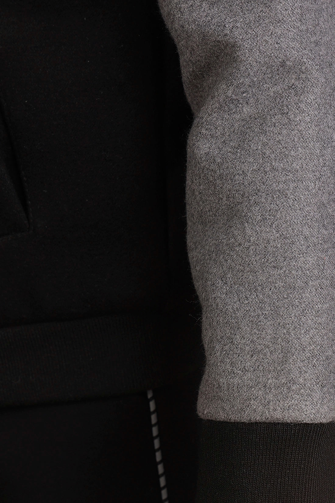 Boys Black & Grey Dual Colour Jacket