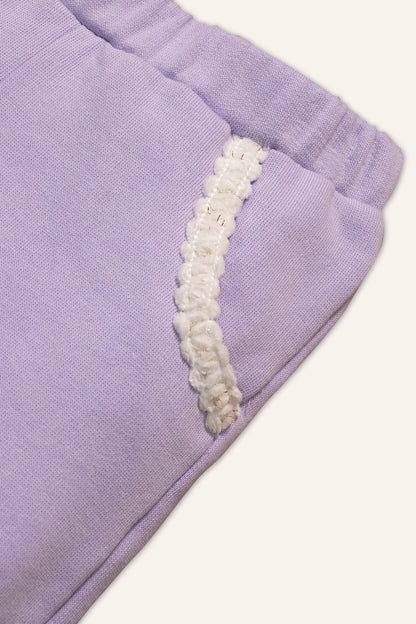 Baby Girls Lilac Sweat Shirt With Track Pant
