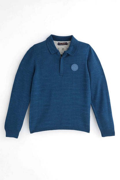 Boys Teal Sweater – Winter Layer