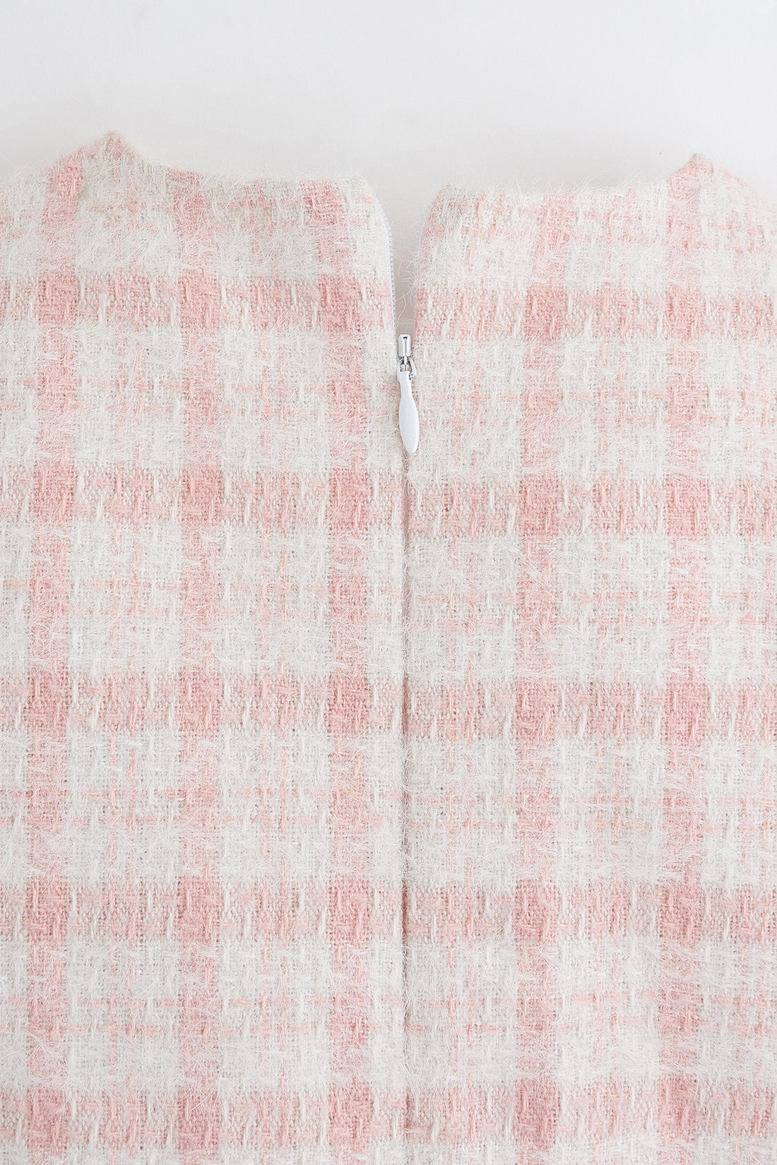 Baby Girls Pink Checked Embellished Woven Dress | One Friday