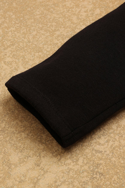 Baby Boys Black Solid Trouser