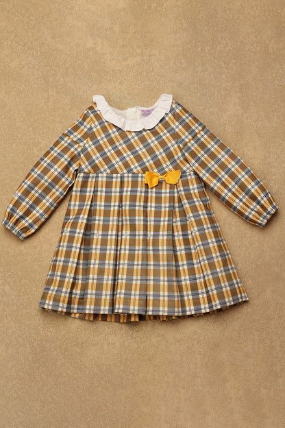 One Friday Baby Girls Multi Checks Dress