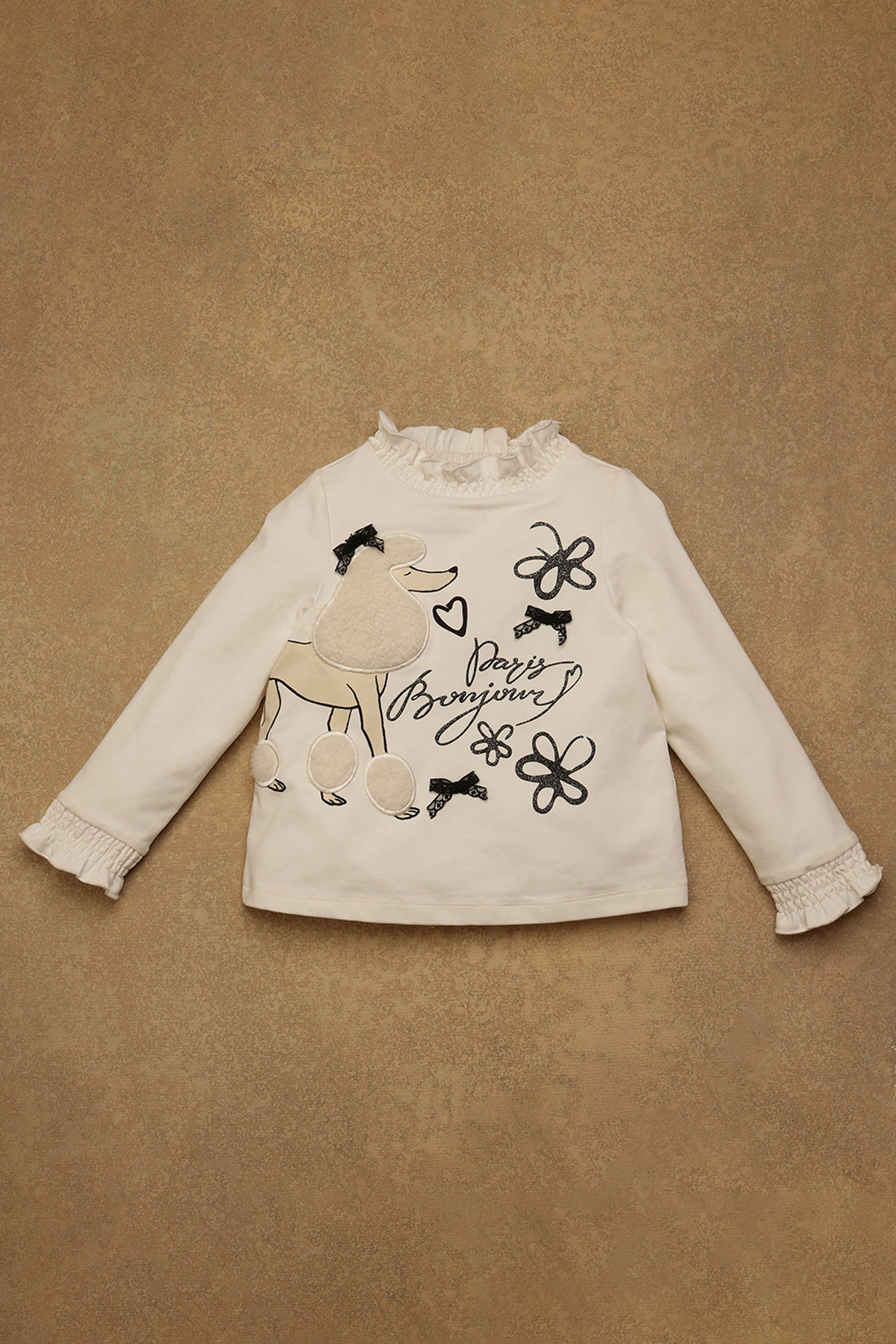 Girls Off White Top – Soft Cotton Fabric