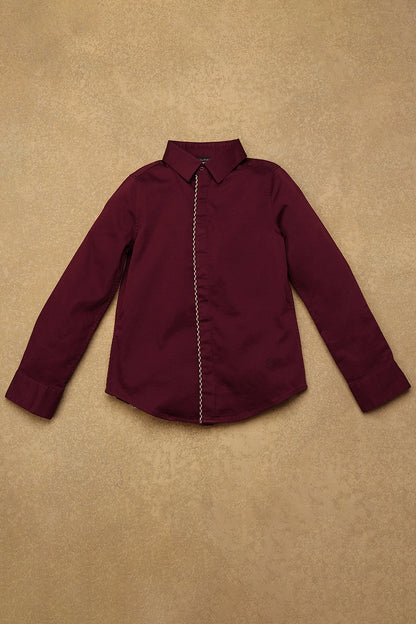 Boys Burgundy Shirt
