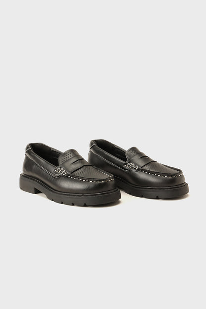Boys Black Leather Formal Shoe