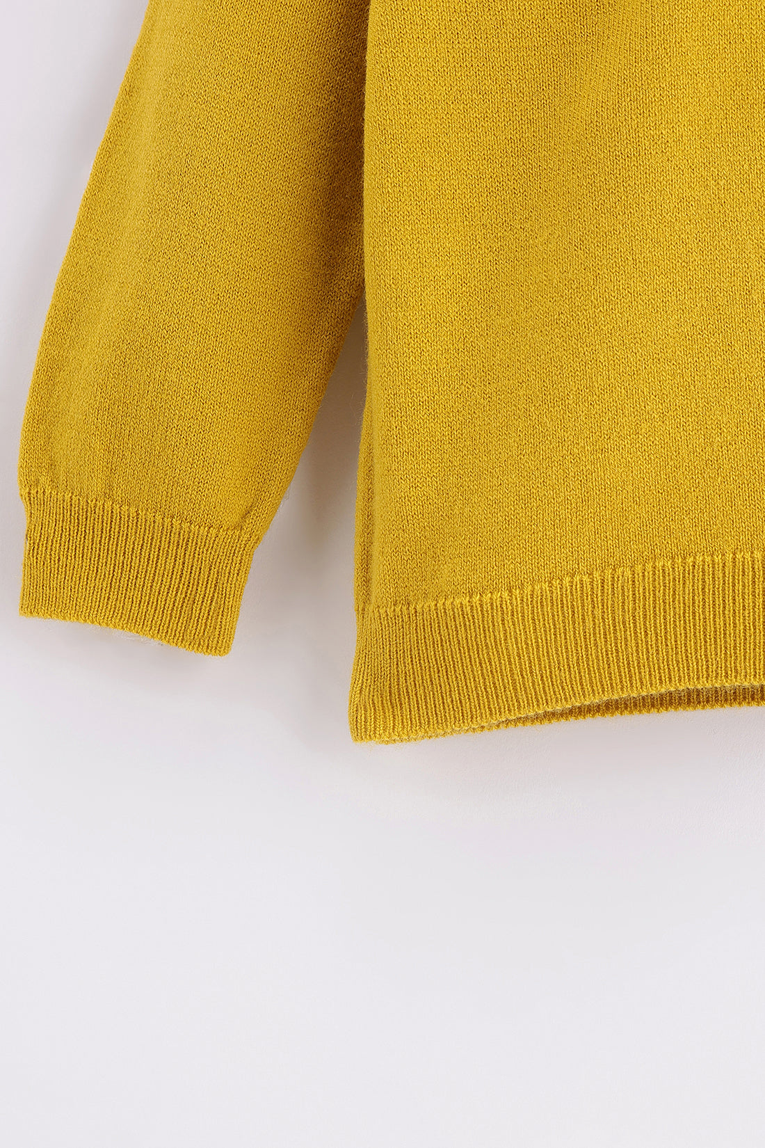 Baby Boys Mustard Knit Sweater