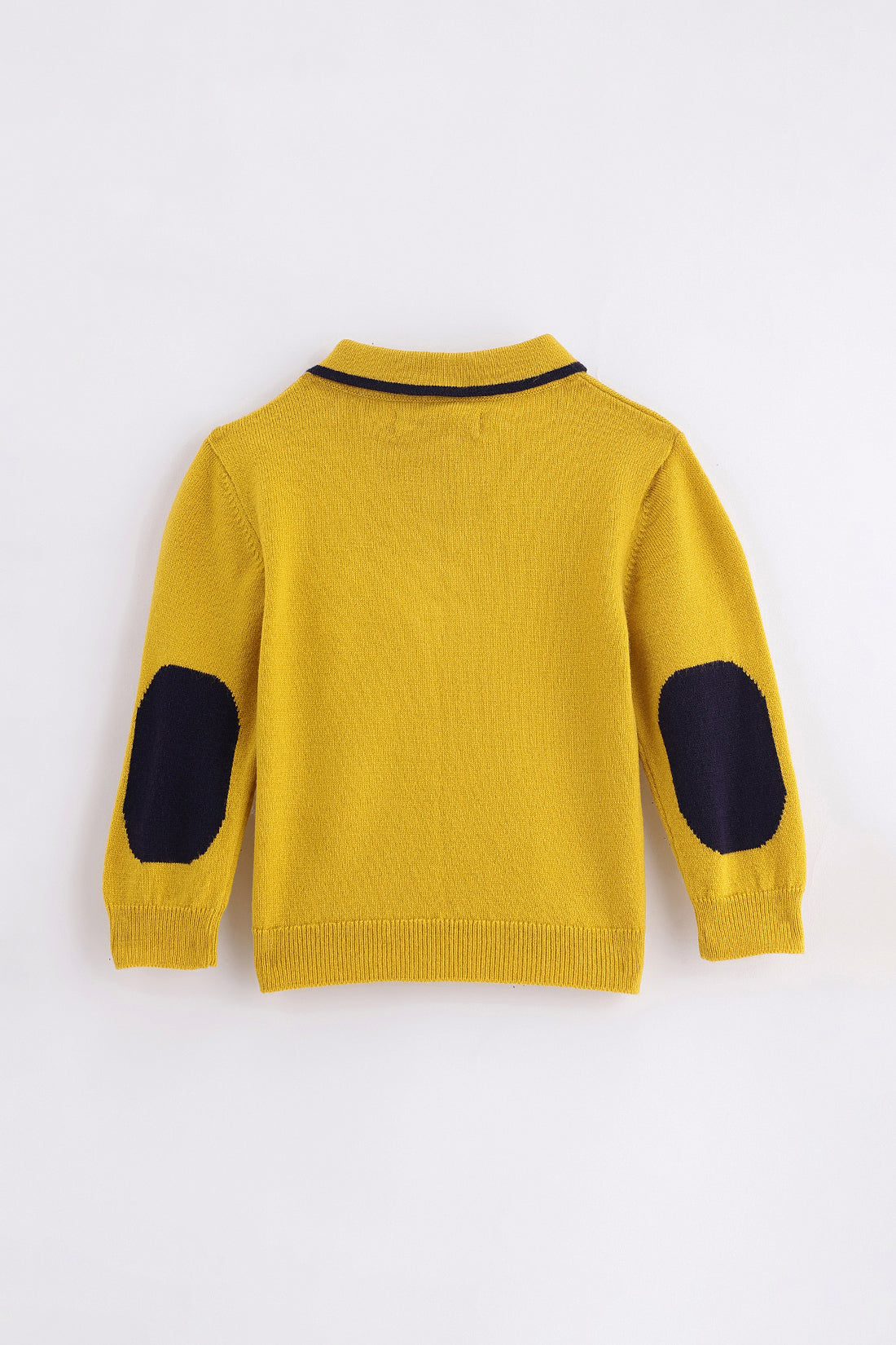 Baby Boys Mustard Knit Sweater