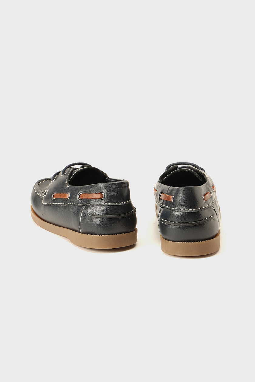 Boys Blue Leather Partywear Shoes Style | One Friday