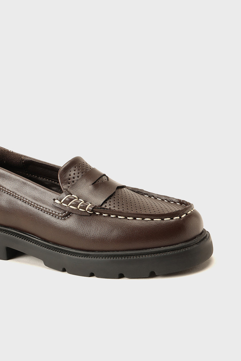 Boys Brown PU Leather Formal Shoes Classic Design | One Friday