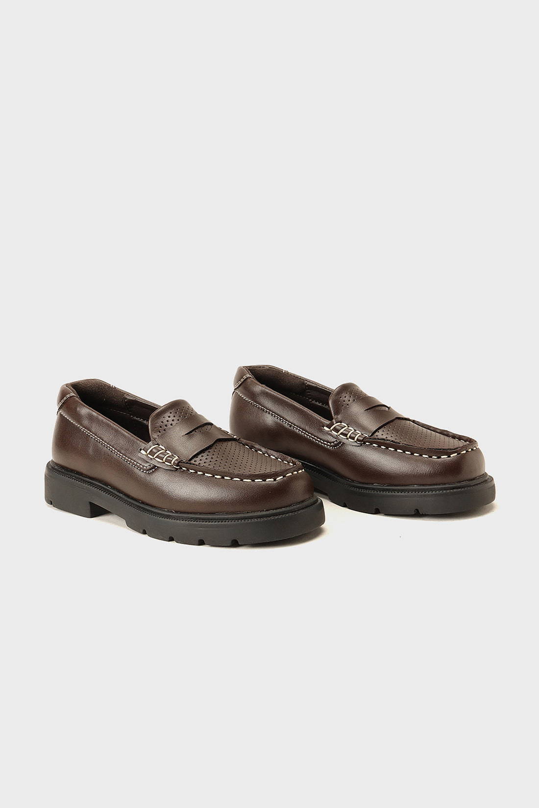 Boys Brown PU Leather Formal Shoes Classic Design | One Friday