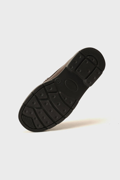 Boys Brown PU Leather Formal Shoes Classic Design | One Friday