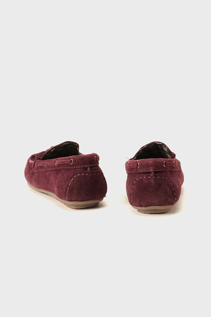 Boys Maroon Leather Partywear Shoes Stylish Fit | One Friday