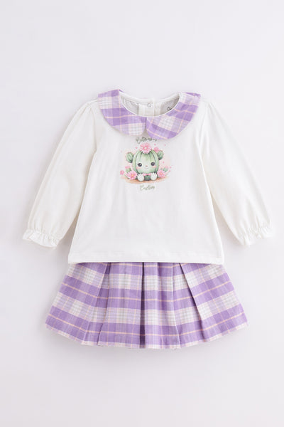 Baby Girls Multi color Top & Skirt Set