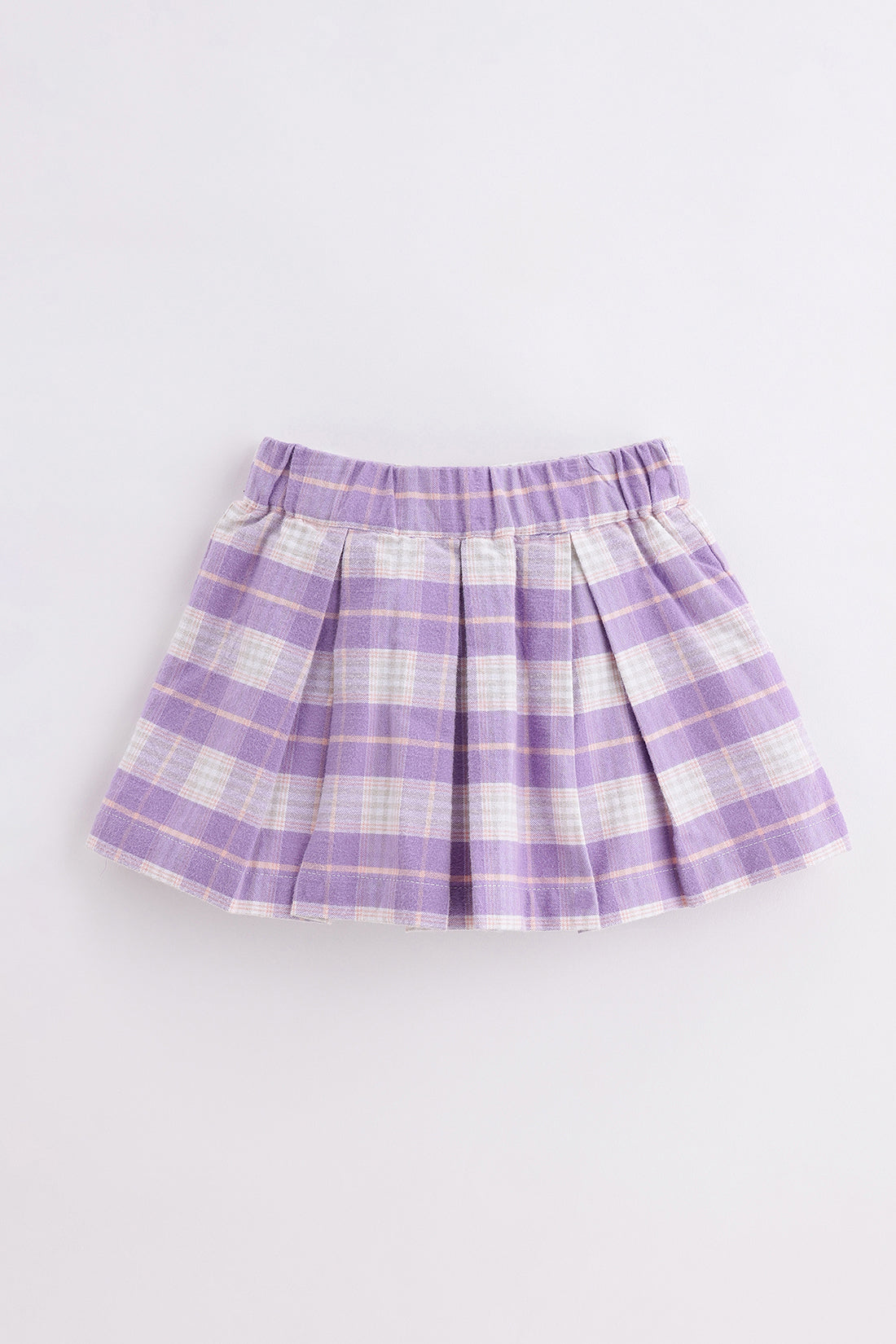 Baby Girls Multi Check Top & Skirt Set